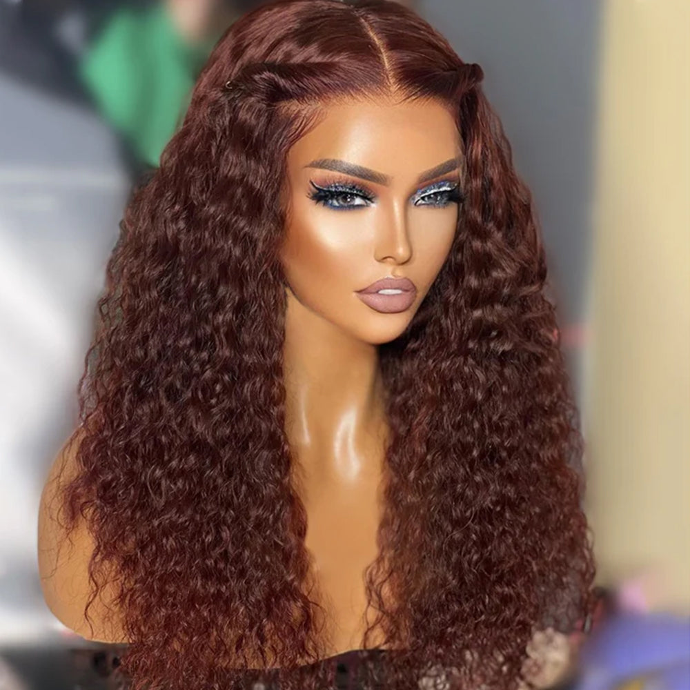 Luxury Deep Curly Lace Front Wig – Natural Look