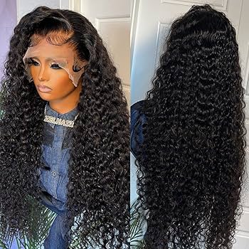 Luxury Deep Curly Lace Front Wig – Natural Look
